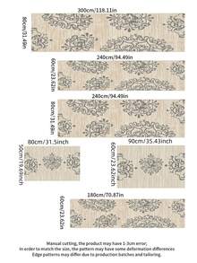 1pc Classic Washable Bohemian Velvet Runner Rug, Made Of Premium Velvet Material, Suitable For Entryway, Hallway, Living Room, Dining Room, Office, Housewarming Gift, New Year Gift - Multicolor - View 6