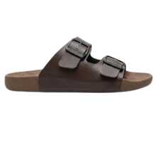 Unisex Adjustable  Sandal, Plain, Casual - Coffee Brown - View 5