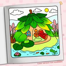 40 Pages - 200g, Warm Village Cute Bear Motorcycle Coloring Book, Soft Skin Paper Coloring Book, Warm And Healing Style, Riding Motorcycle Cute Bear Pattern, Pink And Brown Color Scheme, Includes Heart-Shaped Helmet Detail, Stress Relief Coloring, Suitable For Stationery, School Supplies, Suitable As A Gift For Girls, Valentine's Day, New Year - Cozy Village Friends - View 6