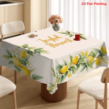 Bộ 20 khăn trải bàn họa tiết hoa chanh, thiết kế "Niềm vui mùa thu hoạch", làm từ vải polyester dệt, thích hợp cho dã ngoại, cắm trại, đám cưới, sinh nhật, nhà hàng buffet và trang trí nhà cửa mùa xuân. - Nhiều màu - Xem 8