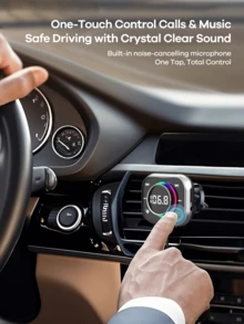 REMAX Mini Bluetooth Receiver With HD Mic; Plug & Play For Car/Home/Office; With FM/AUX/ Function, Multifunctional Wireless Adapter For Car&TV&PC&Speaker&Headsets;Compact & Portable; No Setup Needed; Hands-Free Call;Car Stuff; Practical Car Accessories - C81 - View 4