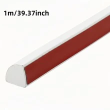 YITAPE Wielofunkcyjna samoprzylepna listwa winylowa, promień 1/4, 12 x 12 mm x 1 m, 1 szt. Nadaje się do wanien, narożników ściennych, szafek, sufitów i blatów. Elastyczna i łatwa w montażu listwa dekoracyjna. - Wielokolorowe - Zobacz 10