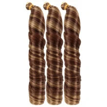 Loose Wave Braiding Hair Synthetic Spiral Curls Crochet Hair Extensions Pre Stretched French Curls Ombre Braids Hair For Women