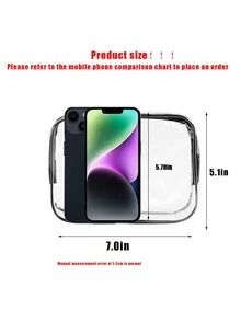 Football Themed PVC Cosmetic Bag, Unisex Transparent Travel Toiletry Organizer, Essential For Beach & Bathroom - Multicolor - View 7