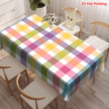 1/20 buc față de masă model carouri multicolor aspect bumbac poliester material fabricat la mașină perfect pentru picnicuri camping nunți zile de naștere restaurante bufeturi de primăvară decorațiuni interioare - Multicolor - Vizualizare 5