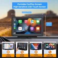 REMAX 7 Inch HD Touchscreen Car Display With Built-In CarPlay & Android Auto, Car Stereo With FM Player, Plug And Play, Compatible For Most Cars, Universal Car Accessories, Car Essential, Car Stuff - M10 - View 3