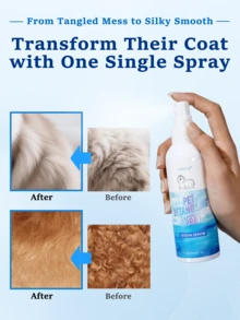 GJYC PET 5 液体盎司海洋微风狗狗毛发柔顺护理喷雾 - 解决毛发打结问题，去除缠结，免冲洗毛发柔顺剂，令毛发柔软亮泽