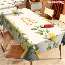 Bộ 20 khăn trải bàn họa tiết hoa chanh, thiết kế "Niềm vui mùa thu hoạch", làm từ vải polyester dệt, thích hợp cho dã ngoại, cắm trại, đám cưới, sinh nhật, nhà hàng buffet và trang trí nhà cửa mùa xuân. - Nhiều màu - Xem 4