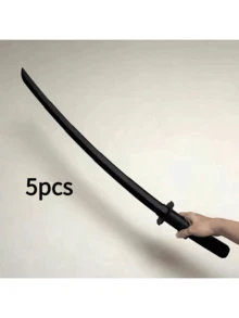 趣味炫酷武士刀动漫模型，塑料可伸缩武士刀武器模型，万圣节角色扮演道具，LARP派对游戏配件，舞台表演道具，完美礼物及收藏品 - 彩色 - 查看 9
