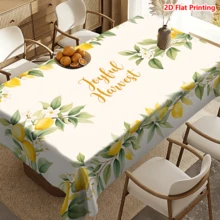 Bộ 20 khăn trải bàn họa tiết hoa chanh, thiết kế "Niềm vui mùa thu hoạch", làm từ vải polyester dệt, thích hợp cho dã ngoại, cắm trại, đám cưới, sinh nhật, nhà hàng buffet và trang trí nhà cửa mùa xuân. - Nhiều màu - Xem 13