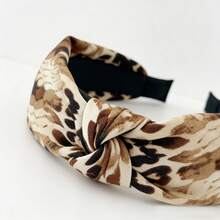 女士扭结发箍 - 异域风情蛇纹宽发箍，柔软弹力面料发饰，时尚扭结蛇纹设计发箍，舒适防滑，性感少女头饰，适合日常佩戴和派对，发带，发箍 - 彩色 - 查看 6