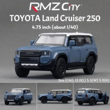 Makeda 1:36 比例丰田陆地巡洋舰普拉多压铸模型车，蓝色/哑光绿/哑光黑，后轮驱动，滑行平稳，可开启车门，细节复制，可收藏，适合展示、圣诞节、万圣节、生日礼物 - 多色 - 查看 2