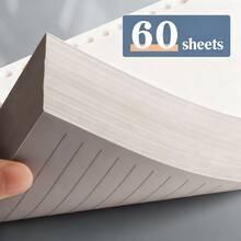 A5/B5/A4 活页纸补充装 - 120/360 页，哑光表面，便携可拆卸，适用于活页夹、笔记本和日记本 - 非常适合学生和办公室整理，笔记本内芯