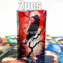 Dark Theme Tarot Card Set, Raven Theme Divination Card Deck, Gothic Mysticism Collectibles, Easy To Interpret Wisdom Divination Theme - Multicolor - View 7