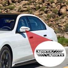 2 件装运动条纹乙烯基贴纸 - 运动主题可移除背胶贴纸，适用于车身、笔记本电脑，易于粘贴和移除，不留残胶 - 车辆和科技产品外观配件