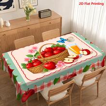 1/20pcs Tablecloth With Apple Basket And Butterfly Pattern, Red Plaid Design, Suitable For Picnic, Camping, Wedding, Birthday, Buffet Restaurant And Spring Home Decor - Multicolor - View 17