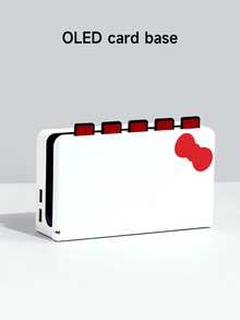 1 pieza Estuche protector con diseño de lazo rosa lindo, compatible con Switch 2 (2025), adecuado para Switch OLED/Switch NS, con bolsa de almacenamiento, ranura para tarjetas, soporte para tarjetas de juego, cubierta protectora para consola Switch, mejor regalo para jugadores de Switch - Multicolor - Ver 7