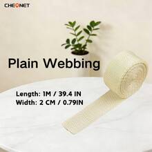 1pc PP Webbing Canvas Polyester Ribbon, Suitable For Backpack Binding, Bag Crafts DIY, Belt Bags, Pet Supplies