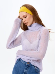 1pc Solid Color Sports Yoga Headband, Sweat-Absorbent Elastic Hairband For Men And Women, Running, Fitness, Unisex Hair Accessories Women Head Scarf Work Out Sweatband - Yellow - View 3