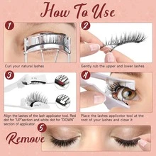 1 Cặp mi giả từ tính tái sử dụng, kiểu dáng tự nhiên, không cần keo dán, mi giả từ tính mềm mại, dễ đeo và tháo gỡ. Mi giả, mi nối, mi giả, quà tặng cho phụ nữ, mi, mi giả, mi nối, Giáng sinh, mi giả từ tính. - Nhiều màu - Xem 7