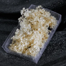 Elegant Dreamy White Hydrangea Preserved Flower Bridal Headpiece, Minimalist Nature-Inspired Wedding Hair Accessory - White - View 6