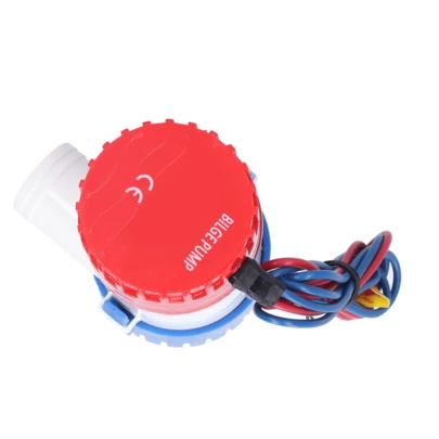 Bomba de sentina eléctrica sumergible DC semiautomática, 12V/24V, flujo 350/500/750/1100GPH, carcasa ABS resistente a impactos, eje inoxidable anticorrosivo, filtro con cierre fácil limpieza, diseño ergonómico, eficiente, baja corriente y ruido, uso prolongado, aplicaciones: drenaje, análisis agua marina, tratamiento aguas residuales, purificación, acuicultura, riego, limpieza superficies, industrias: medioambiental, médica, naval, pesca, industrial, agrícola, doméstica.