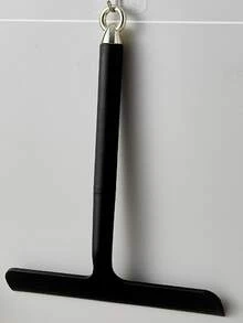 多功能手持刮水器 - 适用于浴室、窗户和汽车玻璃 - 塑料清洁工具，玻璃表面清洁剂，塑料/硅胶材质，符合人体工程学的手柄，适用于浴室、厨房、淋浴房、镜子、瓷砖、台面 - 节省空间的多表面清洁器 - 彩色 - 查看 5