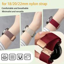 Correa de reloj trenzada de 20mm compatible con Samsung Galaxy Watch 7/6/5 Active 2 Watch 3 41mm, Garmin Venu 3S, Forerunner 245, Vivoactive 3/6 - 20mm - Ver 4