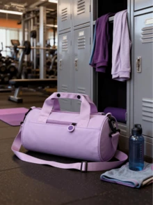 牛津布圆筒旅行包，男女通用健身包，手提行李包，轻便单肩包，适合旅行、运动、瑜伽