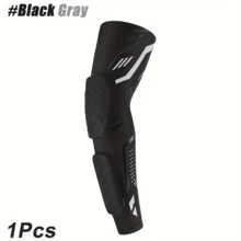 1pc Sports Arm Sleeve, Independent Anti-Collision Anti-Slip Elbow Protection, Yoga Elbow Guard, Suitable For Basketball, Football, Cycling And Other Sports, Compression Arm Sleeve, Long-Distance Training Protective Gear, Unisex, Provides Compression Support During Sports - Multicolor - View 1