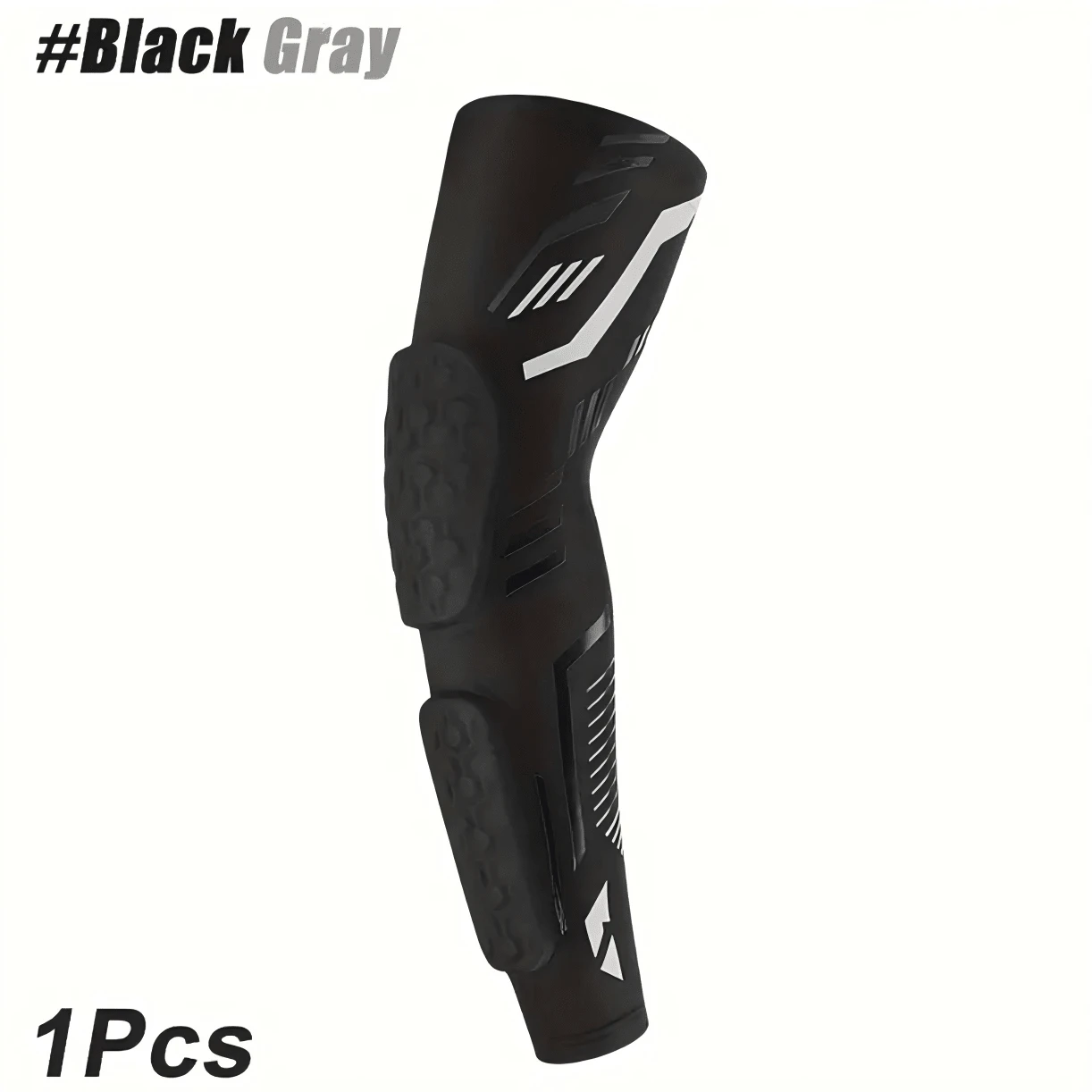 1pc Sports Arm Sleeve, Independent Anti-Collision Anti-Slip Elbow Protection, Yoga Elbow Guard, Suitable For Basketball, Football, Cycling And Other Sports, Compression Arm Sleeve, Long-Distance Training Protective Gear, Unisex, Provides Compression Support During Sports - Multicolor - View 1