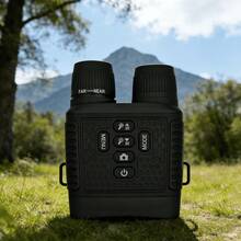20x50mm High Power HD Night Vision Hunting Binoculars - 1000m Long Range Observation Telescopes For Outdoor Wildlife Watching - 黑色 - 查看 2