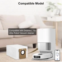 10 Pieces Vacuum Cleaner Bags Compatible With Xiaomi X10 And L10s Ultra Robot Vacuum Cleaner Extraction Station, 2.5L Large Capacity Replacement Vacuum Cleaner Bags - White - View 2