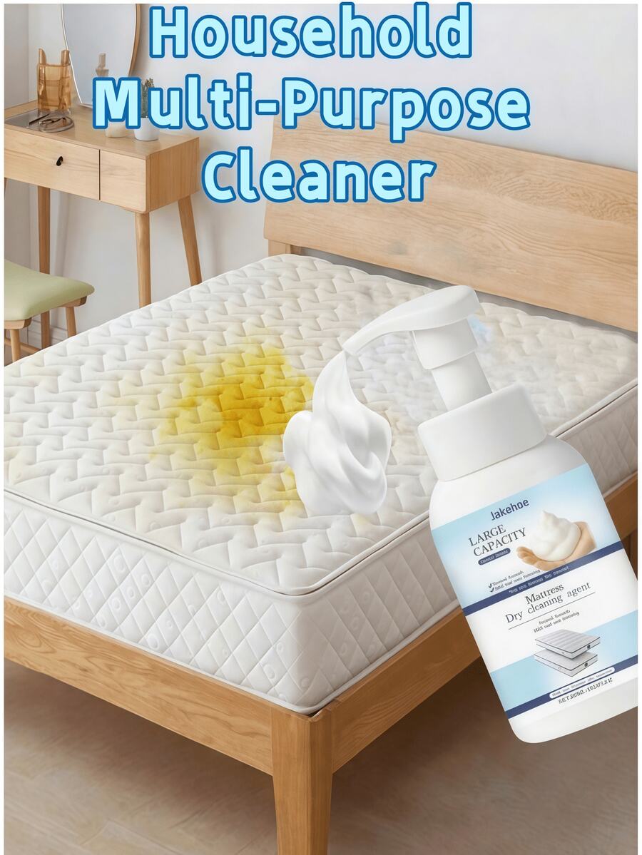 jakehoe Limpador de colchões, carpetes, cortinas, sofás e colchões sem água. Remove manchas profundas, penetra e decompõe sujeira incrustada. Produtos de limpeza doméstica. Ideal para limpeza em festivais (embalagem enviada aleatoriamente).