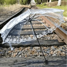 1把透明三折伞，适合女性和学生，适用于学校、办公室、家庭和旅行，返校用品，春夏精选，伴娘礼物，房间、卧室装饰，海滩，旅行，男女皆宜，度假可爱小物，母亲节礼物，卧室装饰，花园，厨房装饰，夏季，海滩，旅行必备，房间装饰，软萌，毕业季 - 彩色 - 查看 8