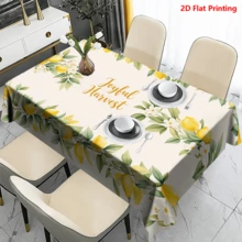 Bộ 20 khăn trải bàn họa tiết hoa chanh, thiết kế "Niềm vui mùa thu hoạch", làm từ vải polyester dệt, thích hợp cho dã ngoại, cắm trại, đám cưới, sinh nhật, nhà hàng buffet và trang trí nhà cửa mùa xuân. - Nhiều màu - Xem 2