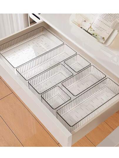 1 قطعة/5 قطع/7 قطع/10 قطع منظم مكياج أكريليك أنيق، مناسب لطاولة التجميل - صندوق تخزين متعدد الوظائف للظلال والعناية بالبشرة والمستحضرات التجميلية - مثالي لديكور الخريف والأعياد، مثالي لغرفة النوم والتنظيم المنزلي، قم بترقية مساحتك باستخدام عناصر موضة الخريف والأعياد، رائع لاحتفالات عيد الميلاد والشكر وراس السنة والعيد