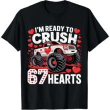 I'm Ready To Crush 67 Hearts Boys Valentines T-Shirt - Đen 5 - Xem 1