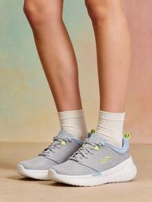 Skechers Women's VAPOR PLUS Lace-Up Casual Sports Shoes, Comfortable & Lightweight Athletic Casual Sneakers 150224-GYMT - Gray/Multicolor - View 1
