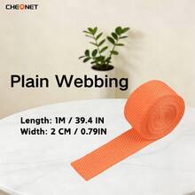 1pc PP Webbing Canvas Polyester Ribbon, Suitable For Backpack Binding, Bag Crafts DIY, Belt Bags, Pet Supplies