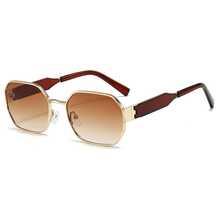 1pc Men's Fashion Elegant High-End Stylish Fashion Glasses - Brown - View 4