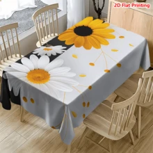 Bộ 20 khăn trải bàn họa tiết hoa cúc và hướng dương mùa xuân, thích hợp cho dã ngoại, cắm trại, đám cưới, sinh nhật, tiệc buffet, làm từ polyester, dệt, trang trí nhà cửa. - Nhiều màu - Xem 12