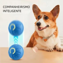 Brinquedo Interativo para Cachorro - Bolinha Eletrônica Recarregável USB - Laranja - Visão 3