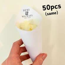 Bộ 30/50/100 chiếc khuôn hình nón rắc hoa giấy tùy chỉnh - Khuôn hình nón có thể chỉnh sửa và in được để rắc gạo, cánh hoa, hoa giấy, trang trí lễ rước dâu tự làm, Ngày Valentine, Đám cưới, Quà tặng đám cưới, Quà tặng phù dâu, Giáng sinh, Lễ Tạ ơn, Năm mới, Trang trí tiệc. - Nhiều màu - Xem 11