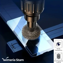 Protezione schermo in vetro temperato 4K Ultra HD [WIMERIA STAM] con applicatore touch, copertura completa, protezione bordi, anti-impronte, antiurto, include strumenti, compatibile con iPhone 17 Pro Max/17 Air/16 Pro Max/16e/15/14 Plus/13/12/11. Accessori essenziali per la protezione dello schermo, adatti per uso quotidiano, in ufficio e a casa. Protezione dello schermo del telefono, resistente all'acqua, agli urti e ai graffi. - Trasparente - Visualizzare 7