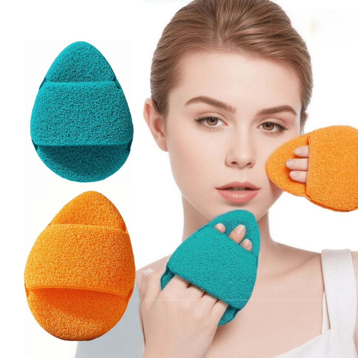 1/2/6pcs Extra Large Face Cleansing Pads, Thick Deep Cleansing Makeup Remover Pad Pads, Suitable For Bathroom