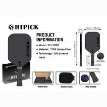 HTPICK 1pc T700 Carbon Fiber Pickleball Paddle - Purple & Black Logo, Cold-Pressed Texture, High Density Feel, Shock Absorption, Offensive Quick Swing, Suitable For School, Club, Gym Sports Equipment - Multicolor - View 14