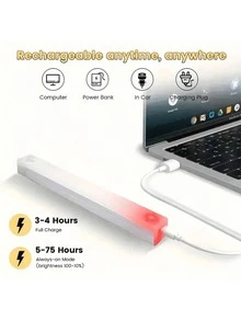 USB Rechargeable LED Motion Sensor Light - Rechargeable RV Lighting, Warm White Nightlight, Suitable For Kitchen, Closet, Hallway, Stairs, Room, Night Lighting, Perfect For Hotel, Bar, Restaurant Home Decor, RV Accessories, Indoor Lighting