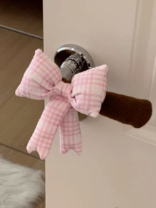 1pc Nursery Decor Bow Cute Bedroom Door Handle Cover, Girls/Kids Room Decoration, Protective Sleeve, Anti-Collision, Anti-Freeze Door Knob Cover - Multicolor - View 8