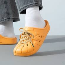 Adidas Adilette Clog: Comfortable, Versatile, Slip-Resistant, Durable, Athletic, One-Strap, Wear-Proof, Unisex Slippers. - Orange - View 6